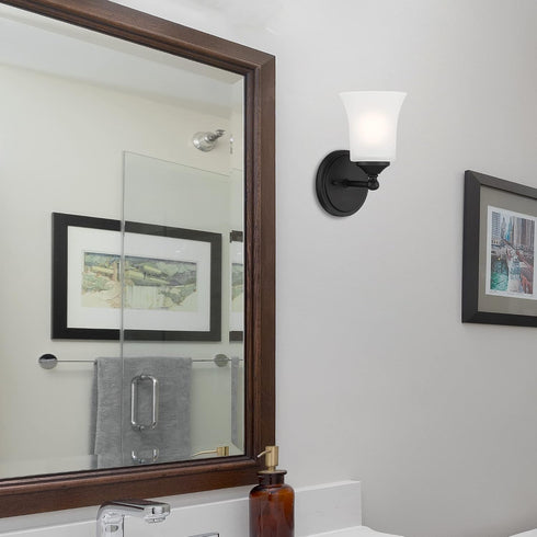 1 D278M-WS-MB DESIGNERS FOUNTAIN Bronson Light Wall Sconce, Matte Black