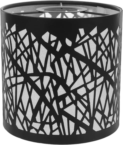 UKCOCO Black Metal Lamp Shade: Small Lamp Shade Drum Lampshade Replacement with