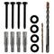 Lag Bolt Kit for Mounting TV into Wood or Concrete - Heavy Duty Bolts, Fischer Anchors, 2 Drill Bits