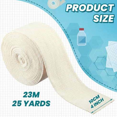 Absorbent(4 Inch 25 Tondiamo Cotton Tubular Stockinette Gauze Roll Tubular Arm Stocking Elastic Leg Stockinette Tubing