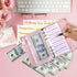Budget Binder with Zipper Envelopes, A6 Money Organizer for Cash with 12PCS Cash Envelopes, 12PCS Budget Sheets, 28 PCS