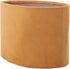 E27 E14 FTVOGUE Floor Lamp Shade, Lint Material Oval Design, Soft Light for Eye Care, Fits Lamps for Home Decor (Gold)