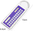 Black Mini Calculator, Portable Pocket Handheld 3 in 1 Solar Powered Calculator Ruler Magnifier for Students Kids