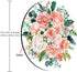 Smooffly Watercolor Floral Round Mouse Pad, Bright Pink Vivid Flowers, Non-Slip Rubber for Computers