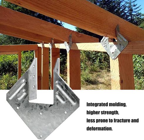 20 Pcs 18-Gauge Hurricane Tie, Heavy Duty Joist Hangers for Roofing Trusses Wood Timber Connectors