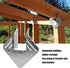 20 Pcs 18-Gauge Hurricane Tie, Heavy Duty Joist Hangers for Roofing Trusses Wood Timber Connectors