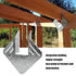 CNQLIS 18-Gauge Hurricane Tie, Heavy Duty Joist Hangers, 1.2mm for Roofing Trusses, 30 Pcs