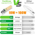 E12 Bulb 100w 1200lm 2700K Bulbs 10W T6 C7 Bulbs Non-dimmable(5Pack) FanNicoo LED Equivalent Led Candelabra Warm White