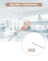100 Pack 26Ga 1 Inch Disposable with Cap for Lab Supplies, Pet, Poultry, and Industrial Dispensing Accessories 25MM