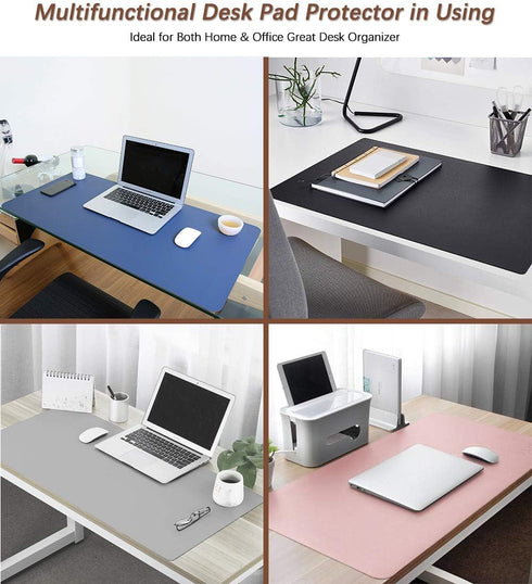 Home & Kitchen's Stars 16" 32" Inch Office Desk Mat Pad Table Protector X PU Leather Desk Blotters on Top of Desks