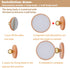 1-Pack 360 Dimmable LANDGOO Wood Wall Sconce, Beech Wood Magnetic Rotatable Cordless Bedside Lamp, Rechargeable & LED