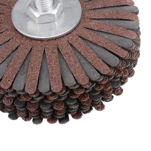 uxcell Abrasive Cloth Flap Wheel Sanding Star 1/4-Inch Shank for Woodworking Furniture Polishing 80 Grit