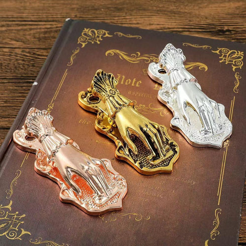 Lady's Hand Shaped Metal Clip, Vintage Page Holder for Journaling and Traveler's Notebooks, Silver