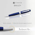 Cross Bailey Refillable Ballpoint Pen - Medium Point, Black Ink, Presented in a Premium Gift Box - Blue