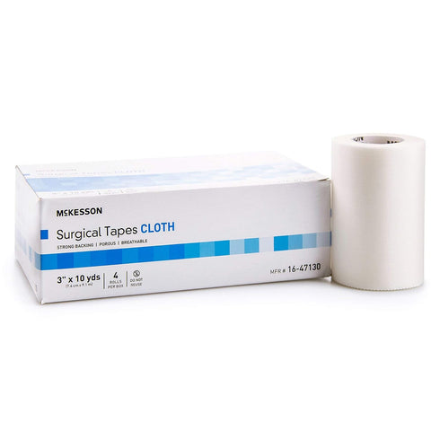 3 10 4 1 Pack McKesson Surgical Tape, Non-Sterile, Air Permeable Silk-Like Cloth, in x yd, Rolls