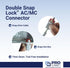 SIGMA ENGINEERED SOLUTIONS ProConnex C-570 Double Snap Lock AC/MC Connector, 25-Pack
