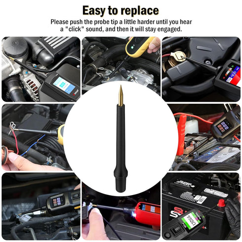 1PC 4Mm 3 PT1000 Probe Tip Banana Jack Probe Accessories for Power Circuit Probe Kit - Probe Caps for VXSCAN Automotive
