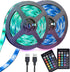 USB LED Strip Lights 13.2ft, USB Powered LED Light with 24-Keys Remote