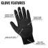 Global Glove PUG-17 Lightweight Polyurethane Dipped Work Gloves, Black, Medium, 12 Pairs, Anti-Static/Electrostatic