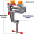 Yakamoz Mini Bench Vise Small Table Vice Clamp on Vise Drill Press Vise Workbench Vice for Jewelry Making Wood Carfit