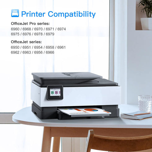 LxTek Replacement Ink Cartridge Compatible for HP 902XL 902 (2 Pack) for Officejet 6978 6968 6962 6954 6975 Printers