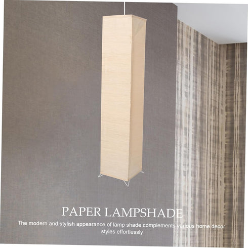 Ciieeo Elegant Foldable Paper Lampshade for Floor Lamp Modern Rice Paper Light Shade for Living Room and Bedroom Decor