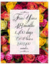 NobleWorks 4th Wedding Milestone Anniversary Notecard, Jumbo 8.5 x 11 with Envelope for Men and Women