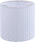 Aspen Creative 31204 Small Clip-On Drum Lamp Shade in Off-White with Honeycomb Pattern, 5"
