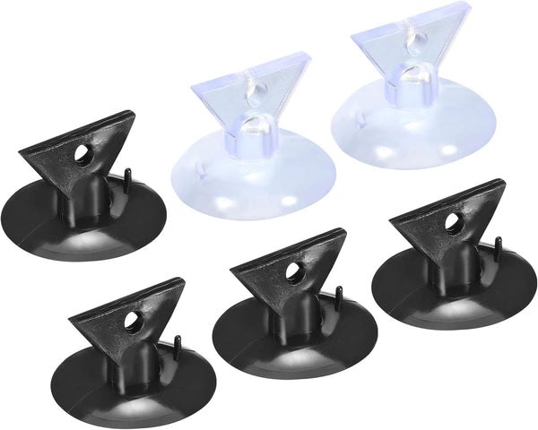 MECCANIXITY Bulb Changers, 35mm Dia. PVC Suction Cup Tools for GU10 MR16 Bulbs, 6 Pack (4 Black, 2 Clear)