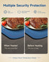 7 Warming Mat for Food, Food Warming Mat with Temp Master Aadjustable Warming Tray, Thermochromic Line, Roll Up Buffet