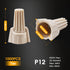 Leepenk 1000PCS Tan Wire Nuts Connectors P12, 22-10AWG Twist Wire Caps, Electrical Wire Connectors Assortment Kit