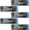 Frienda 5 Pieces I2C Display Module 0.91 Inch I2C OLED Display Module