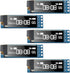 Frienda 5 Pieces I2C Display Module 0.91 Inch I2C OLED Display Module