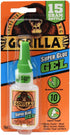 Gorilla Super Glue Gel 15g and Super Glue Brush & Nozzle 10g Combo
