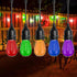 S14 Colored LED String Light Bulbs, 15 Pack, 1 Watt Plastic Shatterproof, E26 Medium Base, Multi-Color