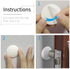 Efbock White Silicone Door Stoppers - Premium Wall Protectors for Home or Office, 6pcs