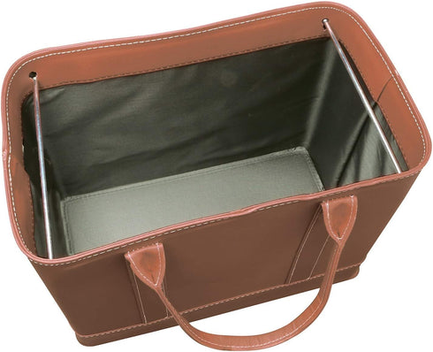 HOME DISTRICT Chic File Organizer Tote, Portable Document Organizer Bag with Handle