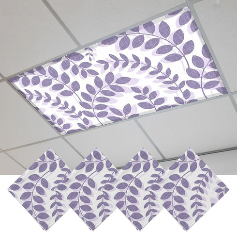 Cosozazon Farm Plant Leaf 4 Pack Fluorescent Light Cover for Ceiling 4 x