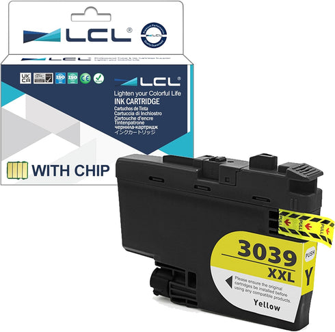 LCL 1-Pack Compatible Ink Cartridge Pigment Replacement for Brother LC3039 XXL LC3039XXL for MFC-J5845DW MFC-J5945DW