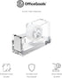 OfficeGoods Modern Acrylic Tape Dispenser - Non-Slip Rubber Holder, Perfect for Home, School or Office Desk, Holds Tape