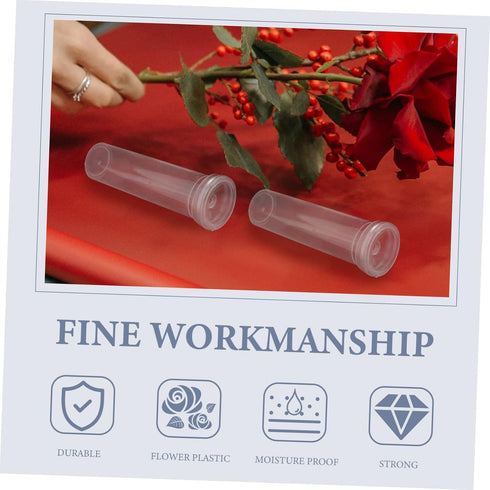 50Pcs BESPORTBLE Floral Water Tubes Durable Nutrition Tubes for Fresh Flowers Essential Florist Supplies for Flower