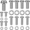 Yuomeaz 24Pcs Universal TV Mounting Screws Kit, Stainless Steel Monitor Mounting Screws, Monitor