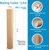 MagicWater Supply Mailing Tube - 1.5 in x 12 in - Kraft - 12 Pack - for Shipping and Storage of Posters, Arts, Crafts, and Documents