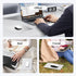 HONKID Hard Metal Mouse Pad for Desk, Aesthetic Rigid Mousepad with Stable Rubber Base