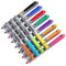 WRITECH Retractable Permanent Markers Assorted : Fine Point Marker Pen,12 Count