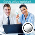 Sibba 4 360 Pcs Office Cubicle Mirrors Swivel - Stick-On Monitor Privacy Mirror, Adjustable Computer Security Mirror