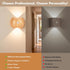 Set 2 Motion Sensor Wall Lights Indoor - Rechargeable Wall Lights Up & Down, Wireless Battery Operated Wall Sconce