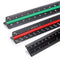 OwnMy 3 Pack 12 Inch Solid Aluminum Triangular Architect Scale Ruler Set, 3-Colors-Groove