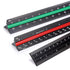 OwnMy 3 Pack 12 Inch Solid Aluminum Triangular Architect Scale Ruler Set, 3-Colors-Groove