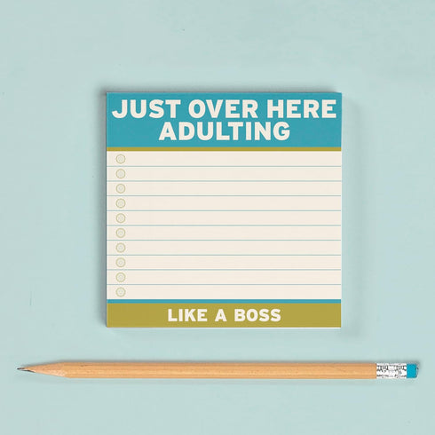 Knock Knock Adulting Large Sticky Notes, 4 x 4-inches, Pack of 1